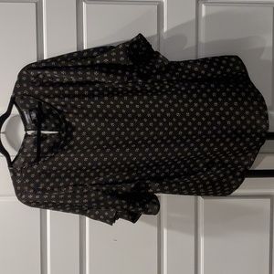 Liz Clairborne 1x Sheer Blouse Flowy sleeve